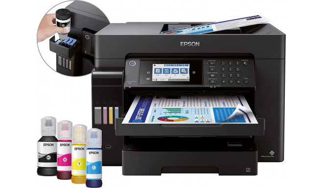 Epson EcoTank ET-16650, multifunction printer (black, USB, LAN, WLAN, scan, copy, fax)