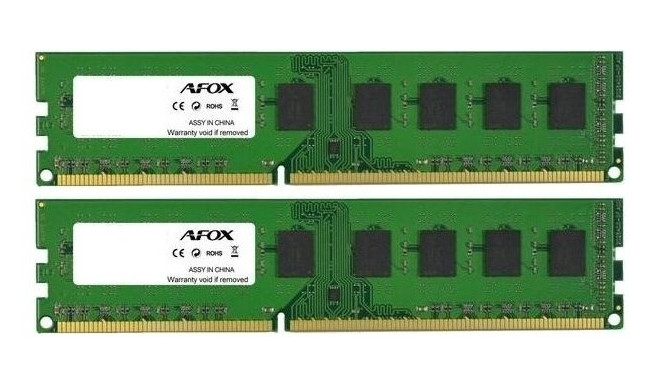 AFOX DDR3 16G Kit 1600 UDIMM memory module 16 GB 2 x 8 GB 1600 MHz LV 1,35V
