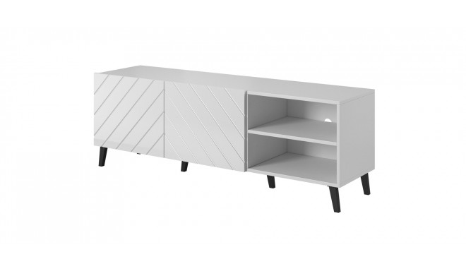 RTV cabinet ABETO 150x42x52 white/white glossy