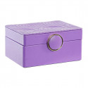Jewelry box DKD Home Decor Lilac PU MDF Wood (23 x 17 x 10 cm)