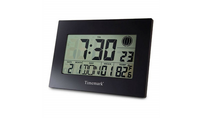 Seinakell Termomeetriga Timemark Must (24 x 17 x 2 cm)