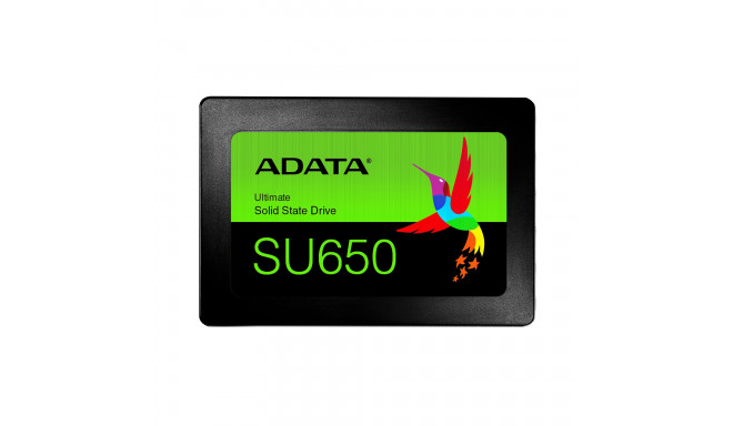 ADATA  SSD||SU650|512GB|SATA 3,0|Write speed 450 MBytes/sec|Read speed 520 MBytes/sec|2,5"|TBW 140 T