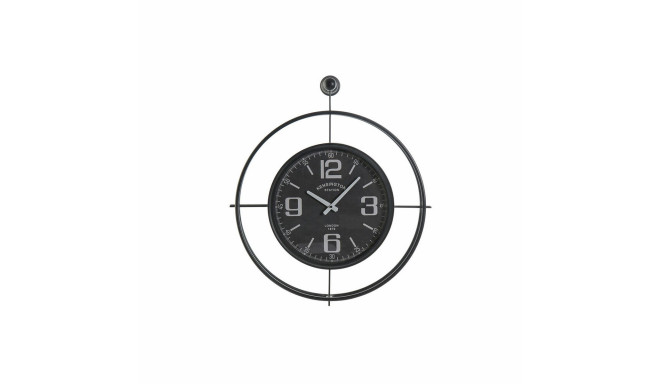 Wall Clock DKD Home Decor Black Crystal Iron 64 x 9 x 73 cm