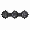 Настенное часы DKD Home Decor Стеклянный Чёрный Железо (58 x 6.5 x 18 cm)