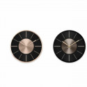 Sienas pulkstenis DKD Home Decor Melns Varš Alumīnijs (30 x 4 x 30 cm) (2 pcs)