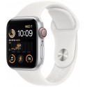 Apple Watch SE 2 GPS + Cellular 40mm Sport Band, silver/white (MNPP3EL/A)