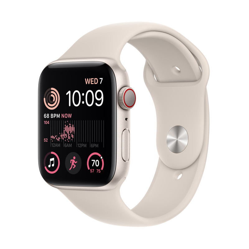 Apple Watch SE 2 GPS + Cellular 44mm Sport Band, starlight (MNPT3EL/A)
