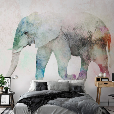 Fototapeet - Painted Elephant - 150x105