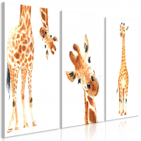 Seinapilt - Funny Giraffes (3 Parts) - 60x30