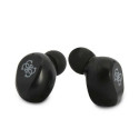 Bluetooth Earphones Stereo TWS GUESS Digital BT5 Classic with docking station / black (GUTWST31EK)
