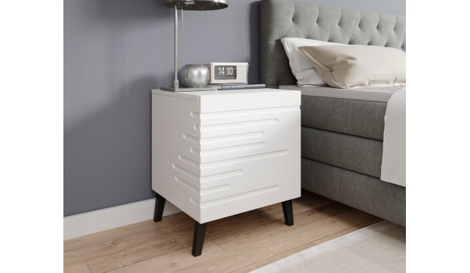 Cama Bedside table NOVA 44x40x52 white matt