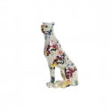Decorative Figure DKD Home Decor White Leopard Resin Multicolour Modern (16 x 8 x 25 cm)