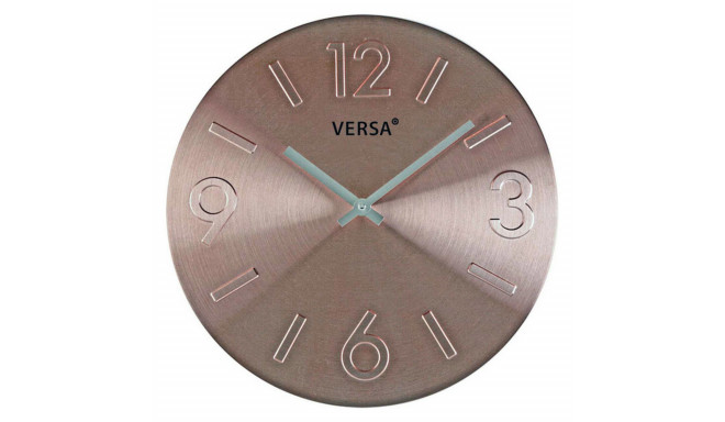 Wall Clock Versa 18560231 Copper Metal Aluminium 4 x 35,5 x 35,5 cm