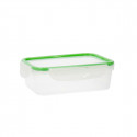 Lunch box Quid Greenery 1,4 L Transparent Plastic (Pack 4x)