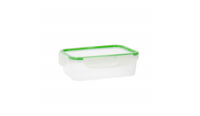 Lunch box Quid Greenery 1,4 L Transparent Plastic (Pack 4x)