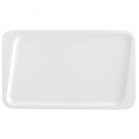 Dessert dish Quid Chef Ceramic White 25 x 15 cm (6 Units) (Pack 6x)