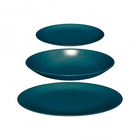 Tableware Secret de Gourmet Blue Ceramic 18 Pieces