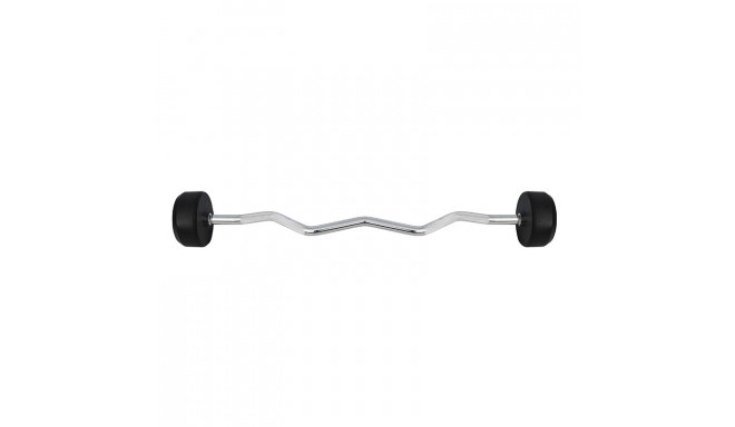 HMS GSL50 fixed barbell/rubberised broken bar 50 kg