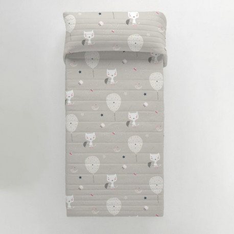 Bedspread (quilt) Haciendo el Indio Cats and Ballons - Wide single bed (200 x 260 cm)