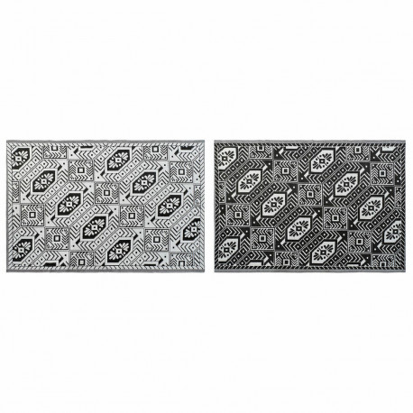 Carpet DKD Home Decor White Black Ethnic (2 Units) (150 x 210 cm)