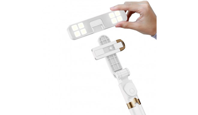 Selfie stick LED  tripod + remote control white SSTR-20