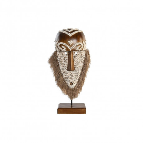 Dekoratiivkuju DKD Home Decor Naturaalne Mask kiud (30 x 10,5 x 53 cm)