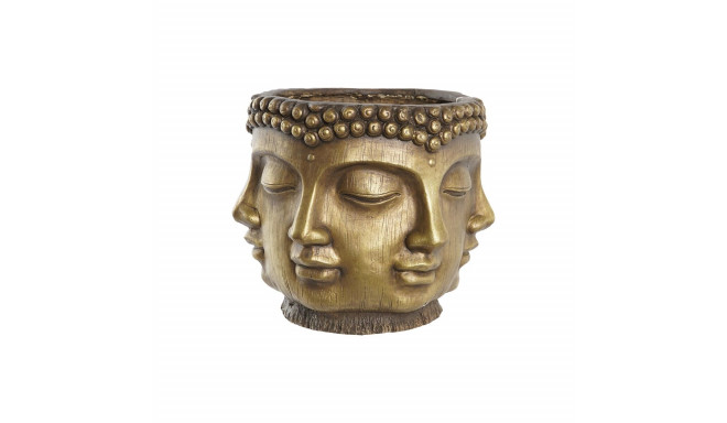 stādītājs DKD Home Decor Bronza Koks Magnijs Apaļš Buda Austrumniecisks 34 x 34 x 30 cm 30 x 34 x 30