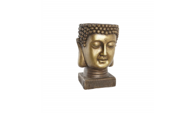 stādītājs DKD Home Decor Stikla šķiedras Bronza Buda Austrumniecisks (25 x 25 x 36 cm)