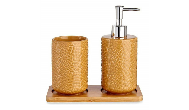 Dušas Komplekts Berilo PLH03242-3 Kamielis Bambuss polipropilēns ABS квадраты 9 x 18,5 x 20 cm