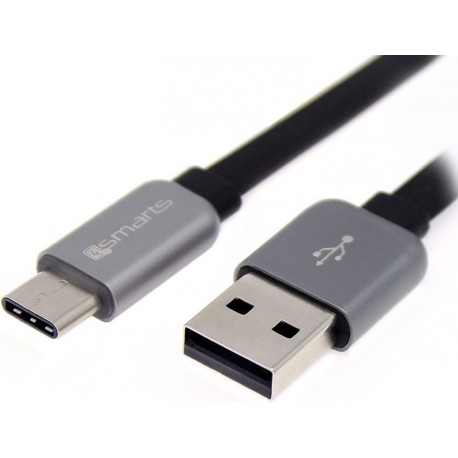 4Smarts кабель USB-C 1м, черный