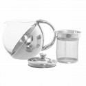 Teapot DKD Home Decor S3026074 Crystal Stainless steel Silver (14 x 11 x 12 cm) (500 ml)