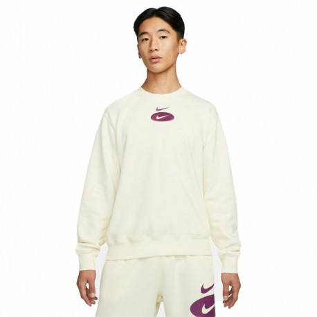 Men’s Sweatshirt without Hood Nike Swoosh League White - 2XL