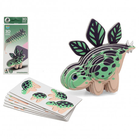 3D Pusle Dino Roheline 18 x 8 cm