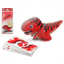 3D Puzzle Dino Red 18 x 8 cm