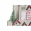 Advent Calendar DKD Home Decor Wood Houses (37 x 8 x 53 cm)