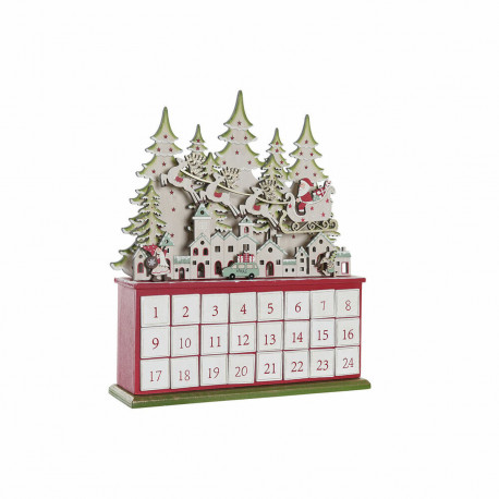 Adventes kalendārs DKD Home Decor Koks (32 x 8.5 x 38 cm)