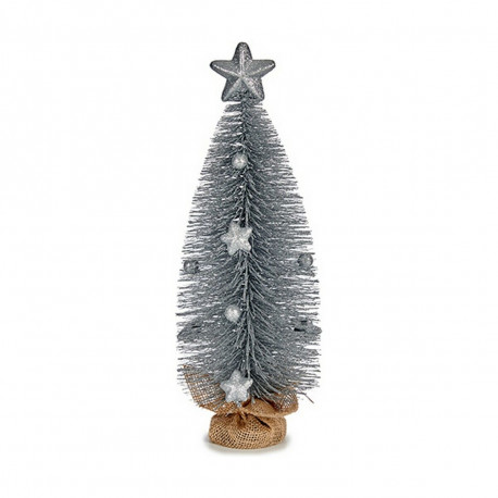 Christmas Tree with Star Silver 13 x 41 x 13 cm