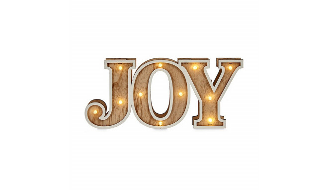 Dekoratīvās figūriņas Joy Licht 3,7 x 11,5 x 26 cm Dabisks Koks