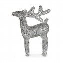 Christmas reindeer Sudrabains Metāls (30 x 43,5 x 10 cm)