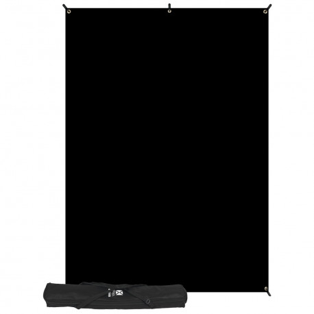 Westcott X Drop Kreukbestendige Achtergrond Kit Zwart (5' x 7')
