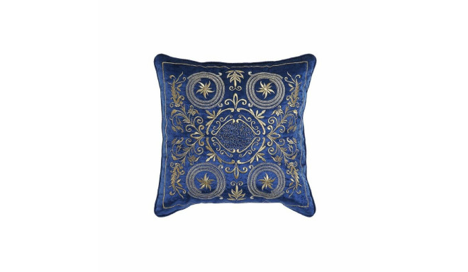 Cushion DKD Home Decor 8424001850341 Blue Golden 45 x 10 x 45 cm
