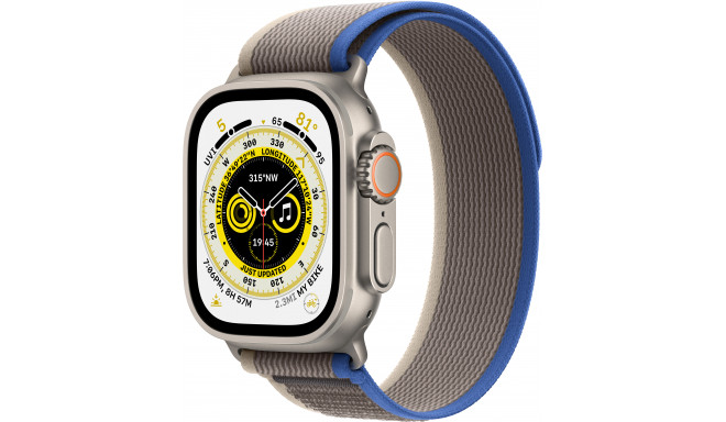 Apple Watch Ultra GPS + Cellular 49 мм Trail Loop S/M, blue/gray (MNHL3EL/A)