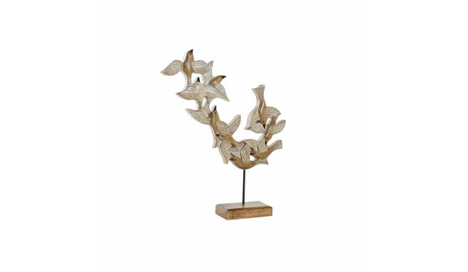 Decorative Figure DKD Home Decor Beige Iron Birds (49 x 11,5 x 63 cm)