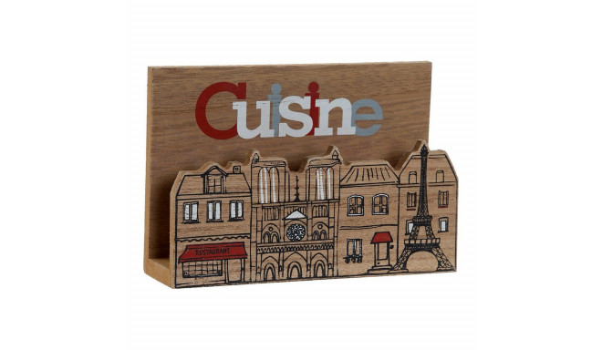 Salvräti hoidja DKD Home Decor Cusine Mitmevärviline Puit Puit MDF 16 x 11 x 5 cm
