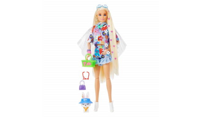 Barbie® Extra nukk lillelises kostüümis