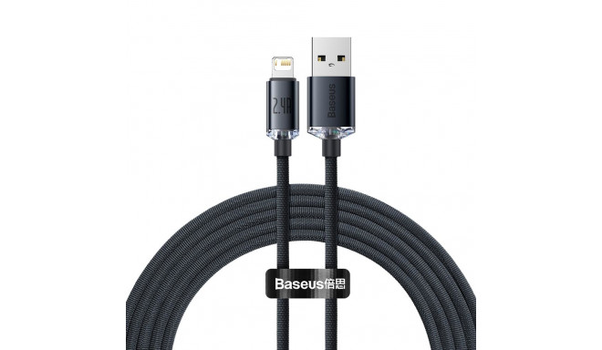 Baseus cable Crystal Shine USB - Lightning 2,0 m 2,4A black