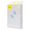 Baseus cable Crystal Shine USB - Lightning 1,2 m 2,4A sky blue