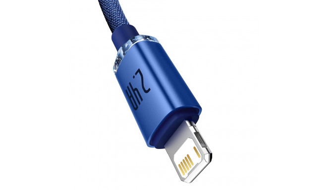 Baseus cable Crystal Shine USB - Lightning 1,2 m 2,4A blue