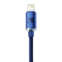 Baseus cable Crystal Shine USB - Lightning 1,2 m 2,4A blue