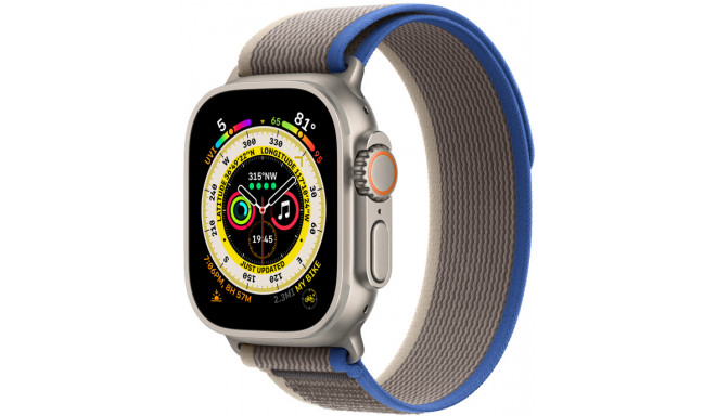 Apple Watch Ultra GPS + Cellular 49mm Trail Loop M/L, blue/gray (MQFV3EL/A)